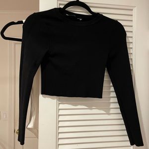 Black cropped Long sleeve from Zara